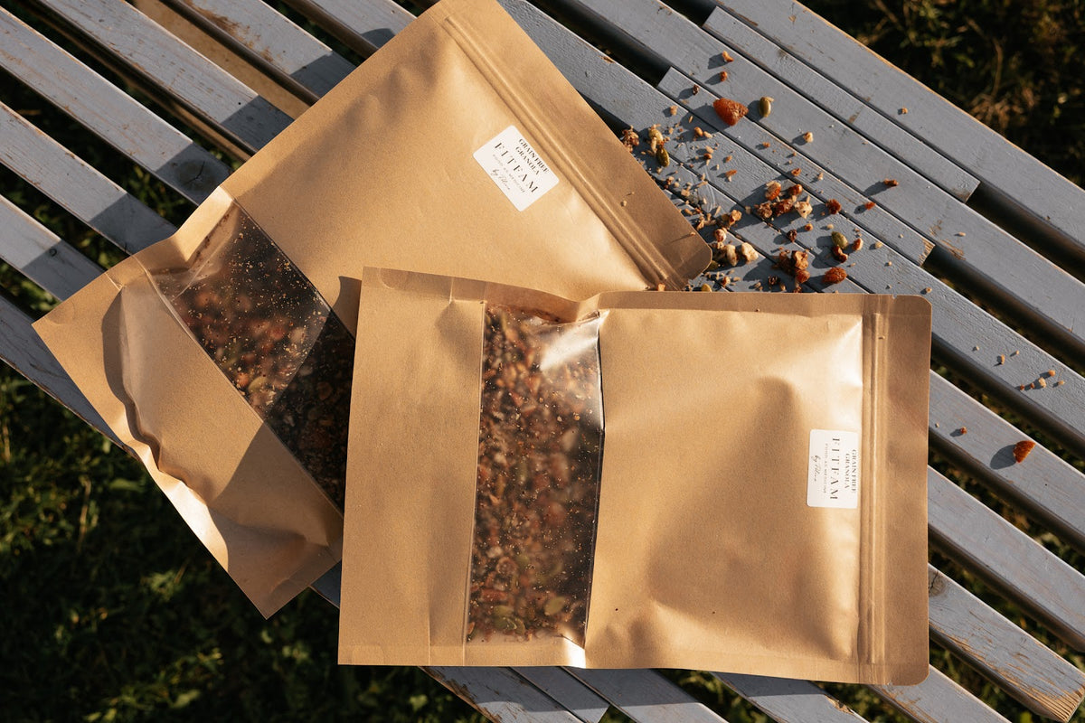 FitFam Grain Free Granola - two kraft packets